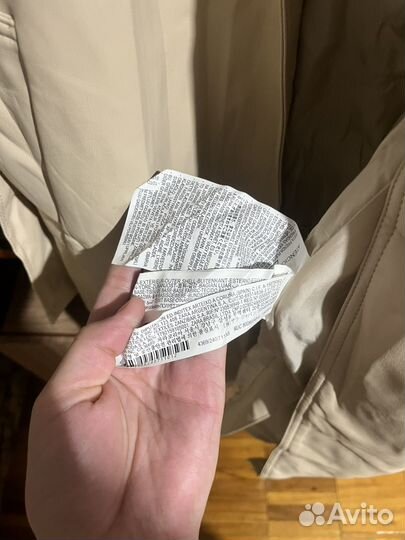 Тренч из экокожи zara 42-44