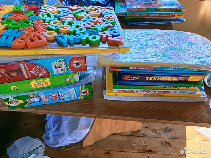 Развивающие игрушки+книги от 3 лет
