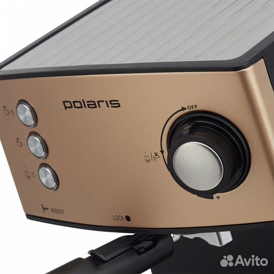 Кофеварка Polaris PCM 1527E Adore Crema, шампань