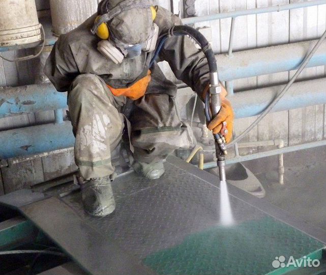 Пескоструйная очистка, обработка