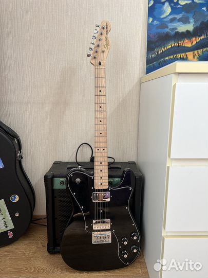 Fender squier telecaster affinity deluxe mn black