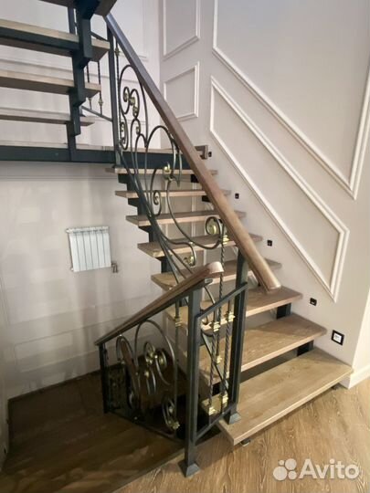 Изготовление лестниц на металлическом каркасе