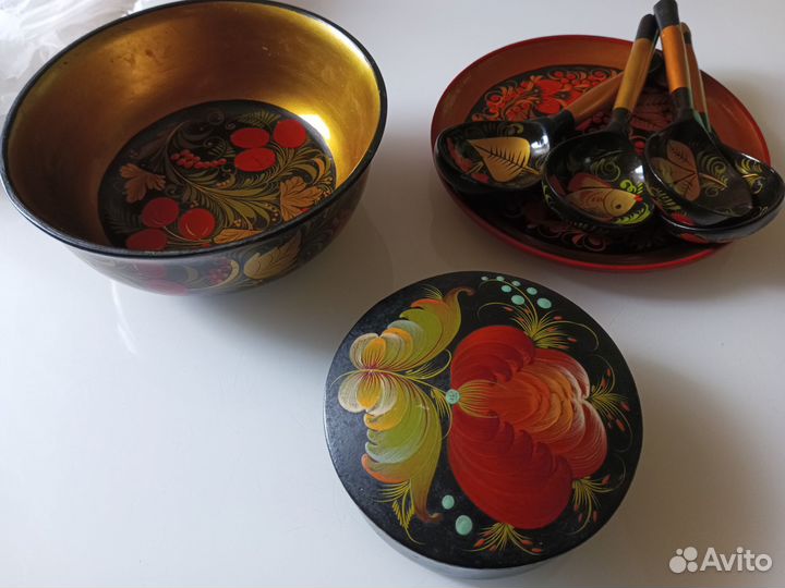 Посуда хохлома