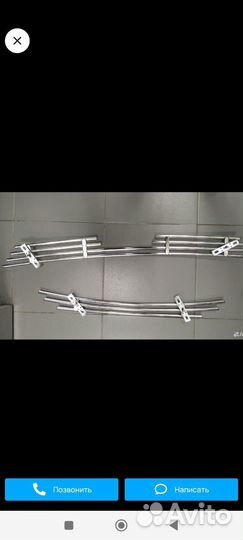 Накладка на решётку радиатора Ларгус