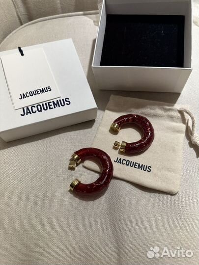 Серьги Jacquemus новые оригинал полный комплект