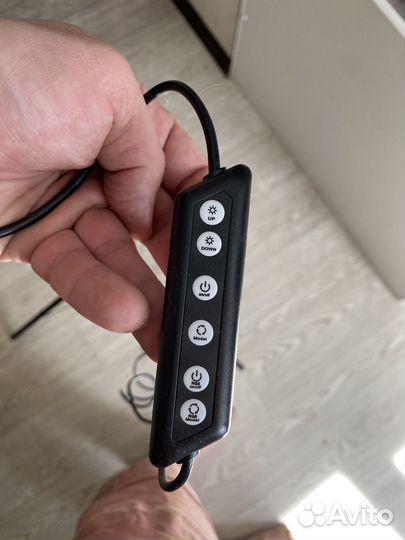 Кольцевая лампа со штативом 26см