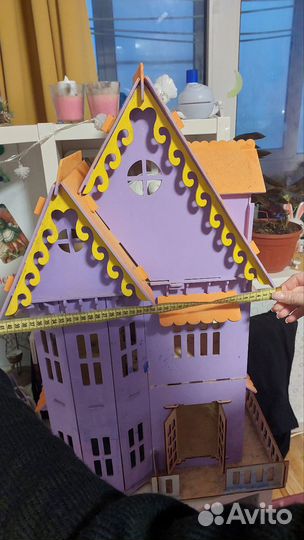 Большой кукольный домик деревянный