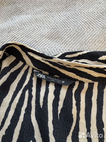 Рубашка zara зебра (в полоску)