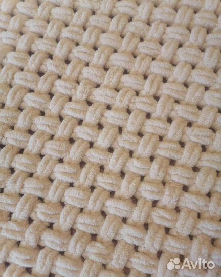 Плед пушистый новый ручная работа