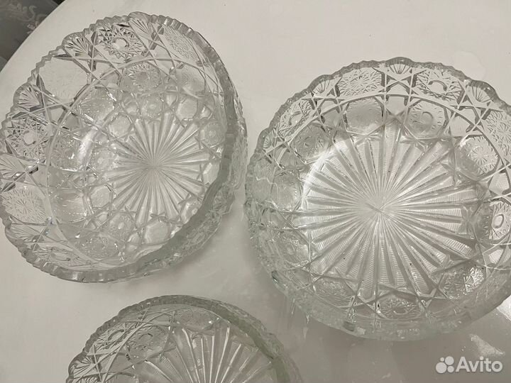 Фруктовница СССР хрусталь