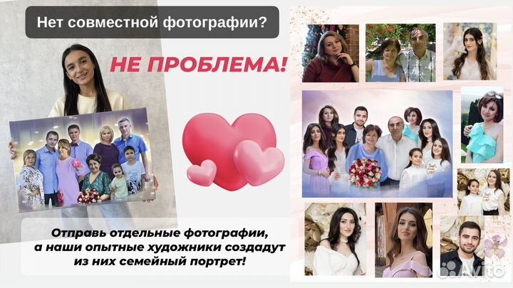 Портрет по фото / Картина на холсте за 1 день