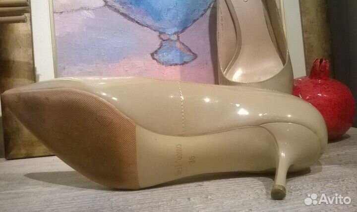 Туфли лодочки Uomo Италия кожа 36 р. каблук 5.5