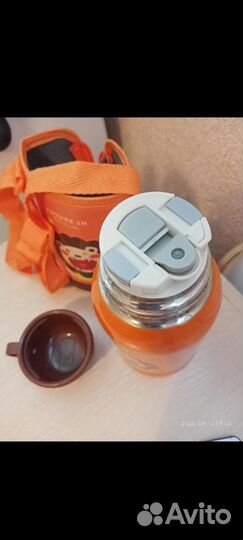 Термос детский с трубочкой