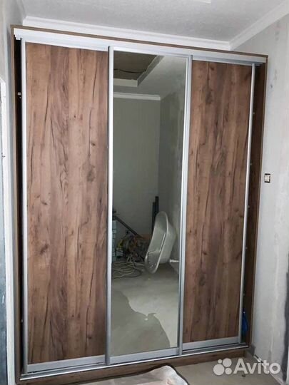 Шкаф купе в цвете крафт табачный