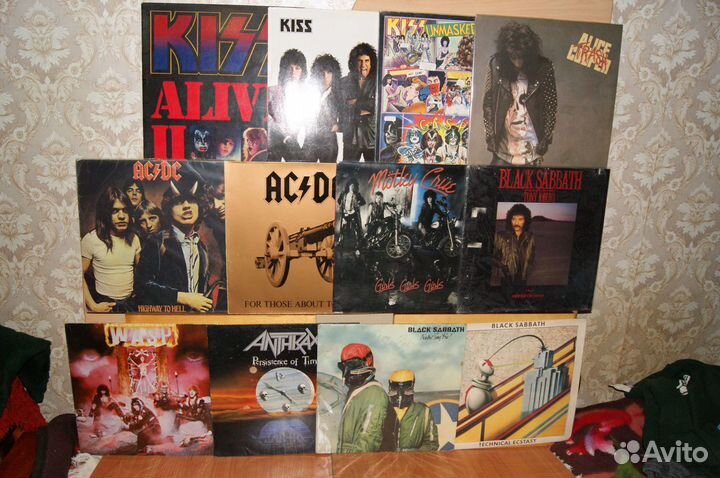 Виниловые пластинки - тяжелый рок и рок - фирма