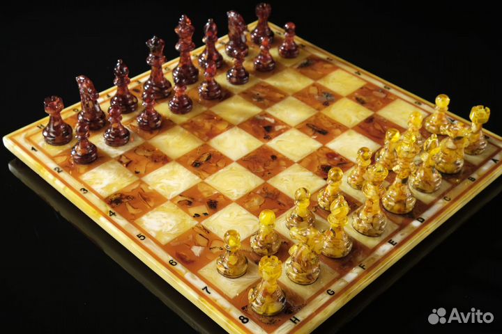 Янтарные Шахматы. Шахматы. Янтарь. 