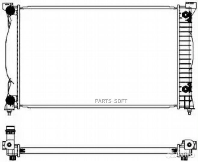 Радиатор охлаждения Ауди A4 20 2004