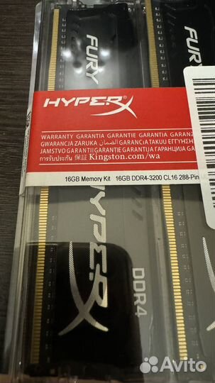 Hyperx fury ddr4 16 gb новая оперативная память