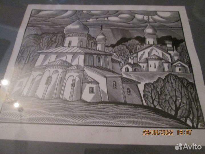 Картина на эмали и гравюры