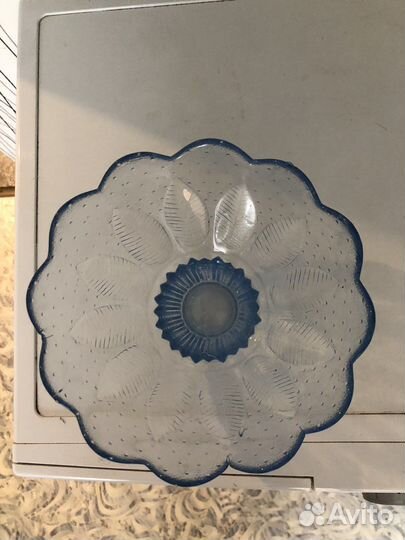 Ваза для фруктов цветное стекло