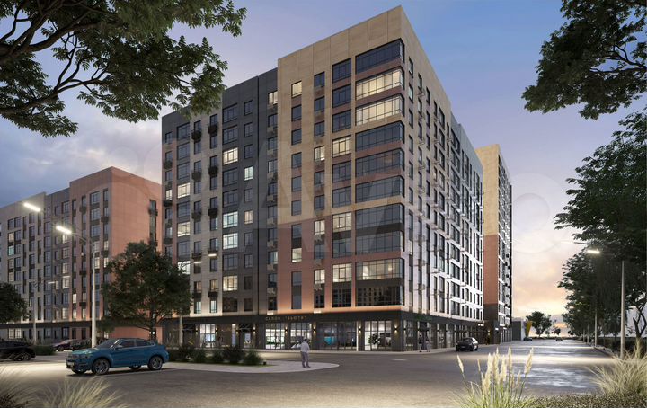 3-к. квартира, 90 м², 2/16 эт.