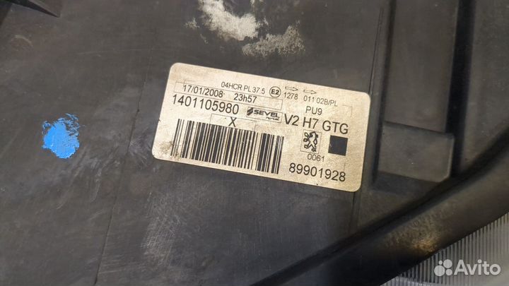 Фара (передняя) Peugeot 807, 2008