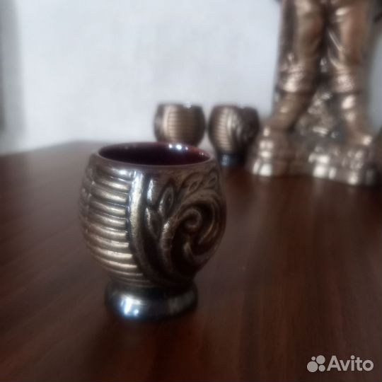 Графин и 6 стопок керамика (новое)