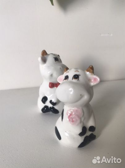 Солонка и перечница бычок и корова