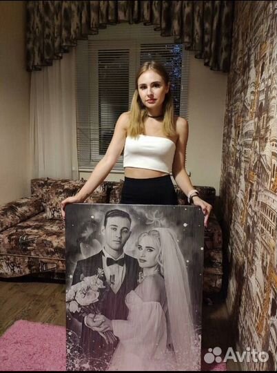 Портрет на холсте по фото