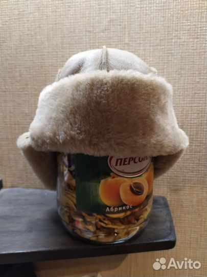 Шапка ушанка зимняя размер 56