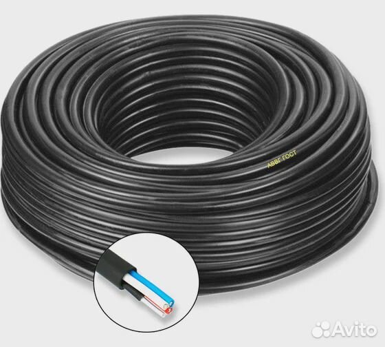 Силовой кабель проводник аввг 4x25 мм2, 1000м