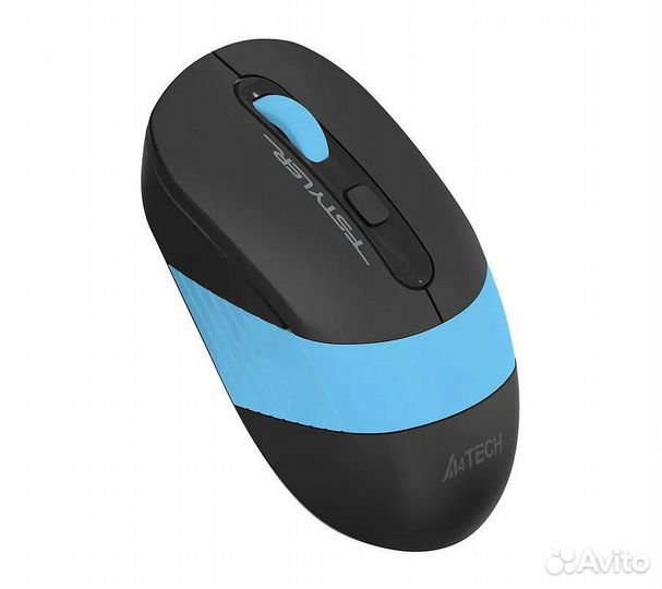 Беспроводная мышь A4Tech Fstyler FG10S, черный/син