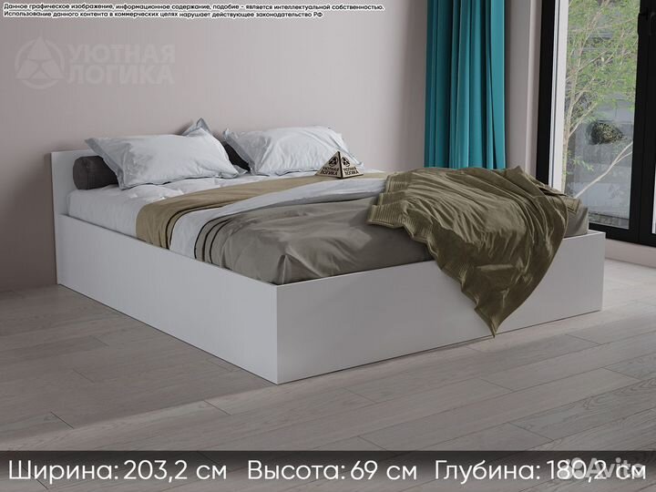 Кровать белая
