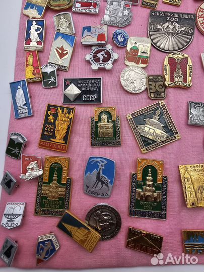 Значки СССР 100 шт (+ штук 8 в довес)