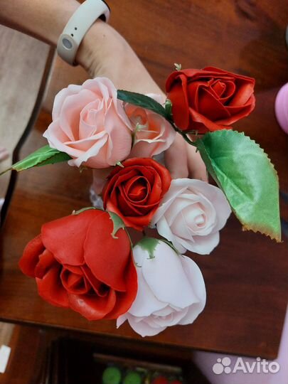 Букет цветов из мыла