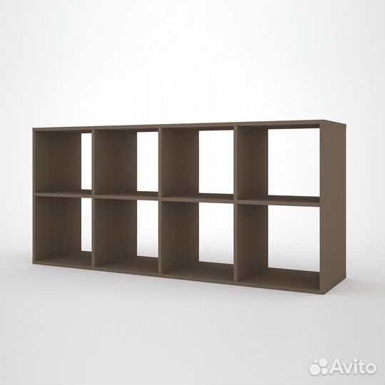 Стеллаж Стюард-202q латте деревянный полки