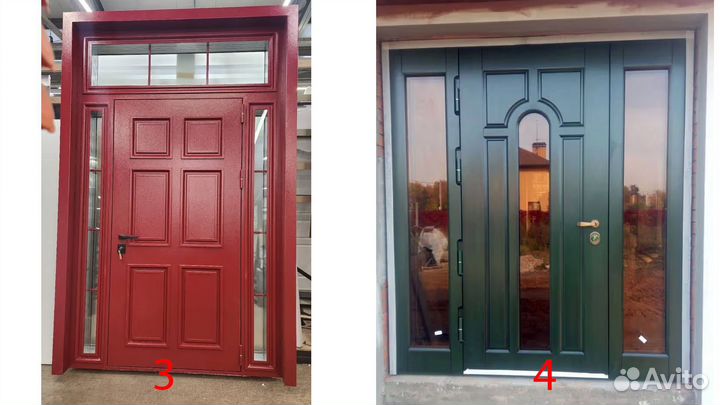 Двери с терморазрывом двухстворчатые. Анти-холод