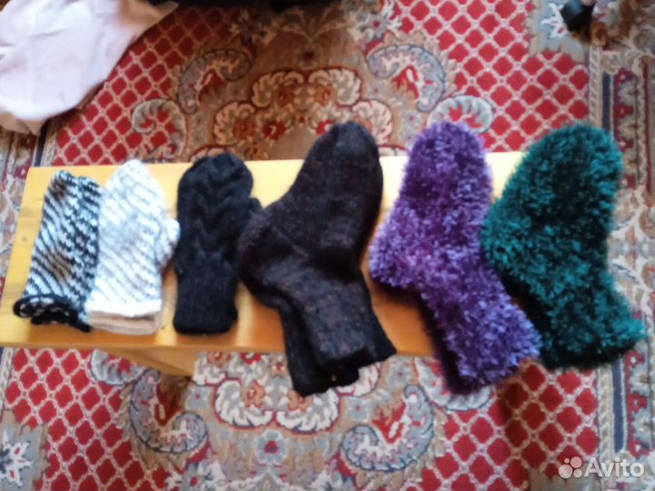 Варежки перчатки носки вязанные