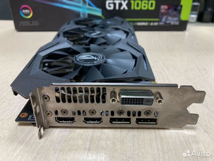 Видеокарта Asus strix-GTX1060-6G-gaming 6gb