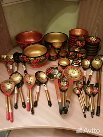 Хохлома, посуда