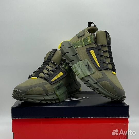 Кроссовки reebok zig kinetica armi green