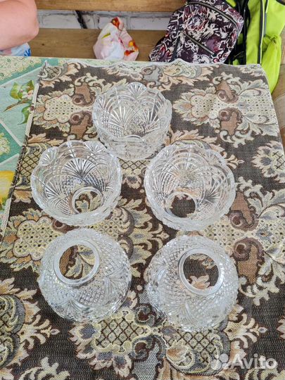 Хрустальные плафоны для люстры СССР