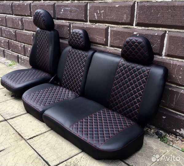 Модельные чехлы ромб на отечественные автомобили