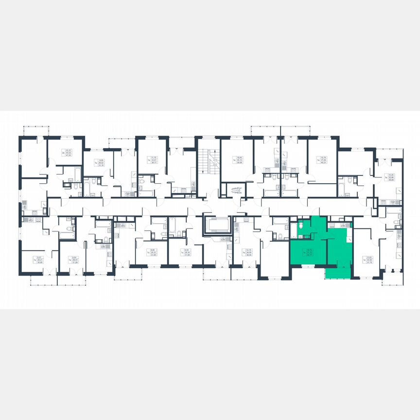 1-к. квартира, 33,2 м², 6/8 эт.