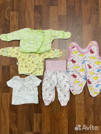 Вещи пакетом на девочку 0-3 мес