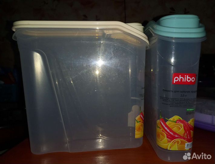 Контейнер для сыпучих продуктов пластик новые