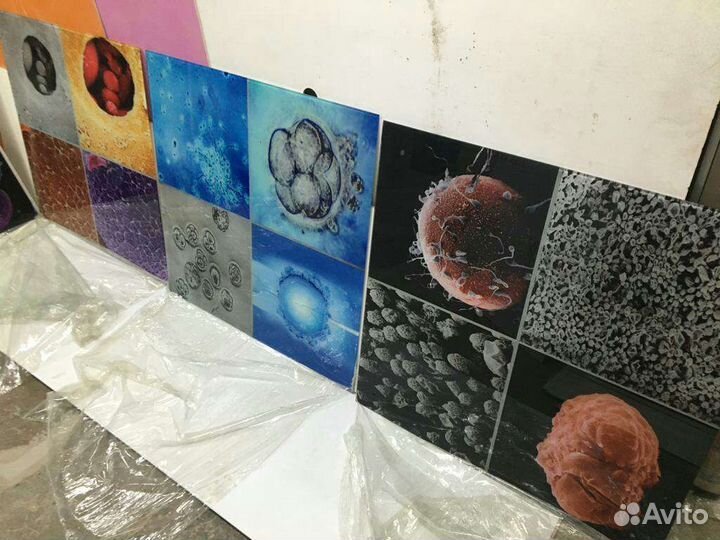 Стеновые стеклянные панели. Психоделика