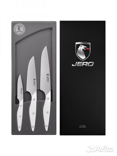 Набор кухонных ножей Jero Coimbra white