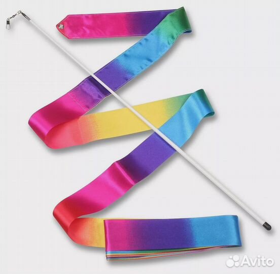 Лента гимнастическая 6м. с палочкой 56см. ав227-26