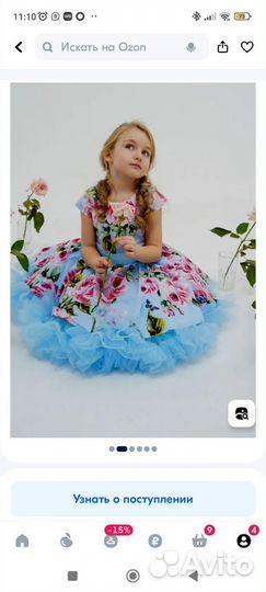Платье праздничное для девочки